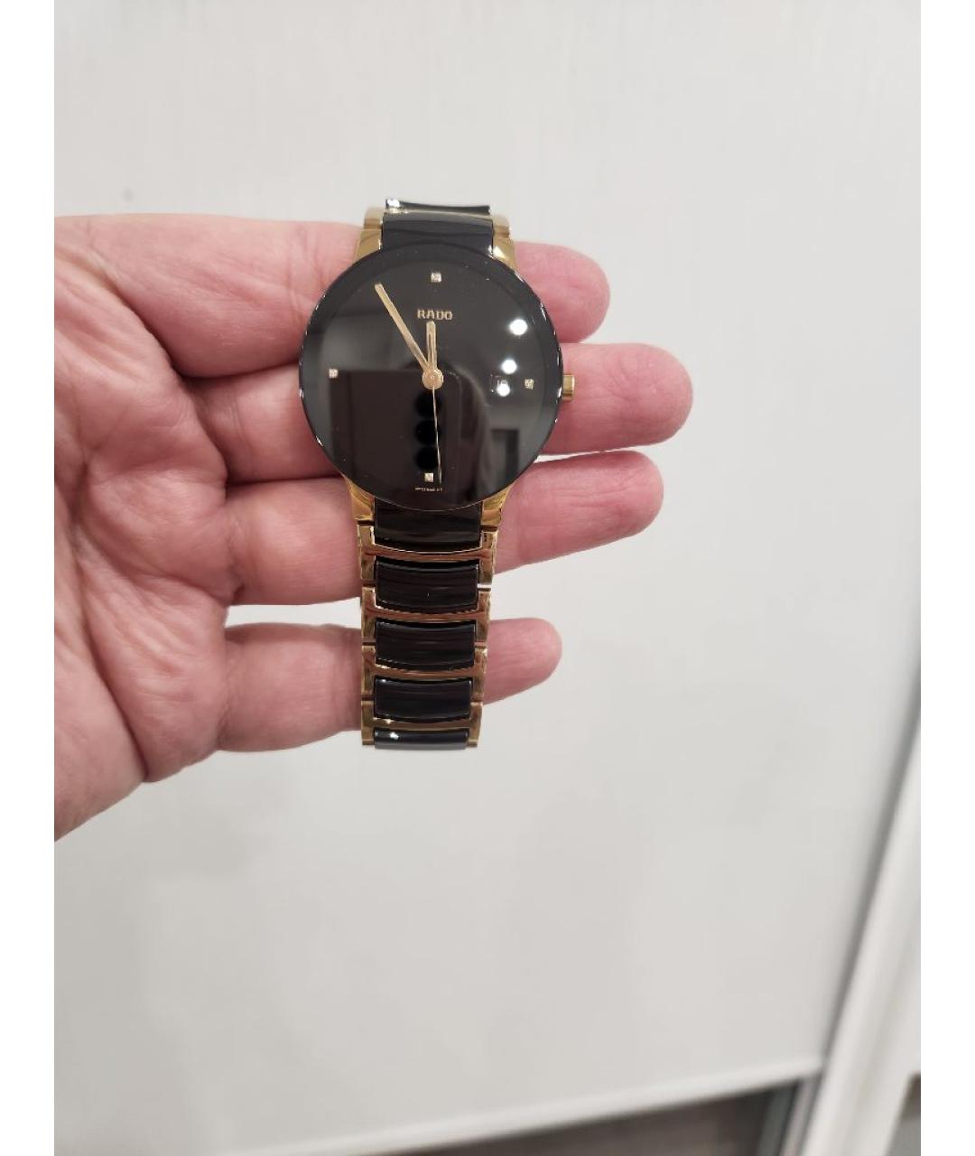 RADO Черные металлические часы, фото 5