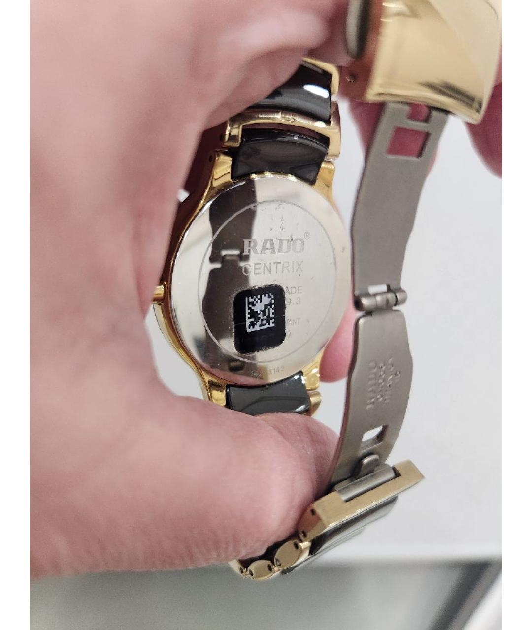 RADO Черные металлические часы, фото 2