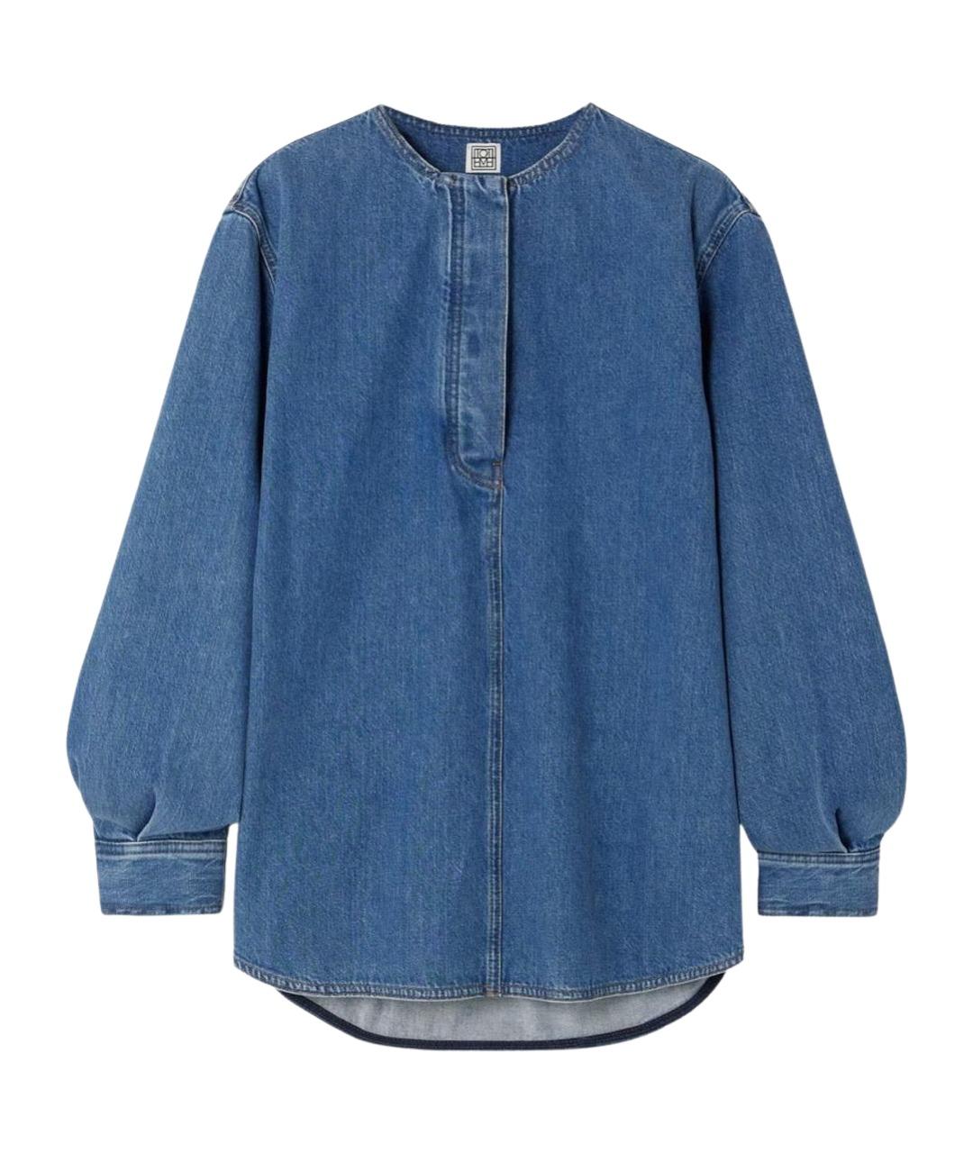 TOTEME Голубая хлопковая блузы, фото 1