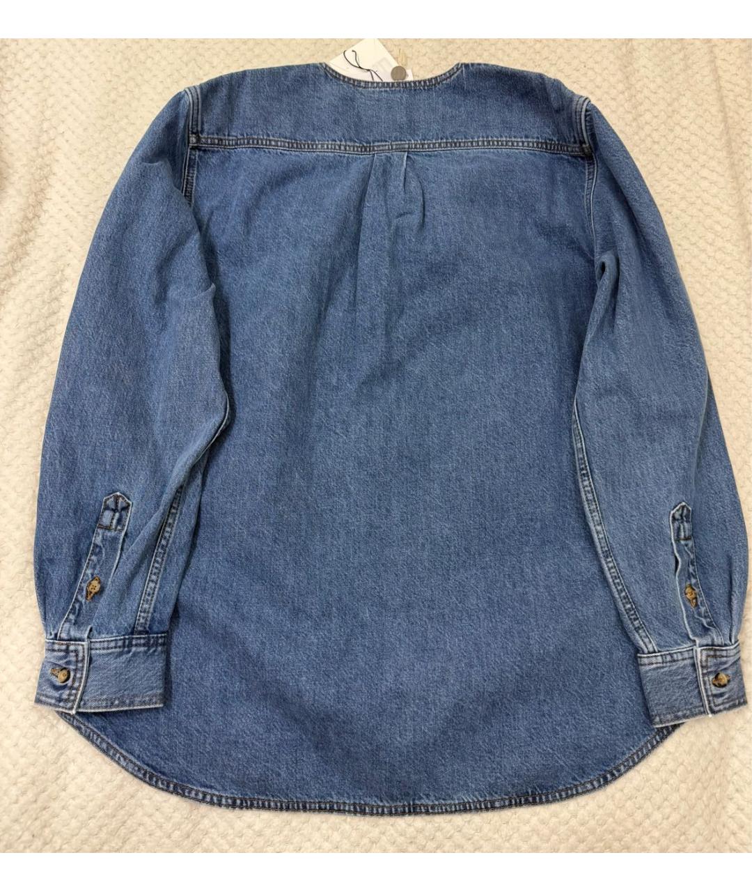 TOTEME Голубая хлопковая блузы, фото 5