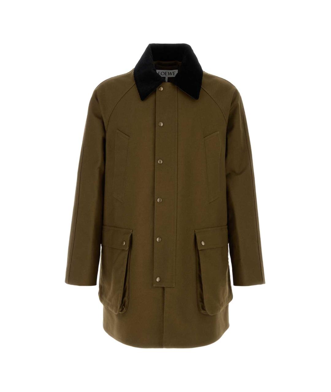 LOEWE Зеленая хлопковая куртка, фото 1