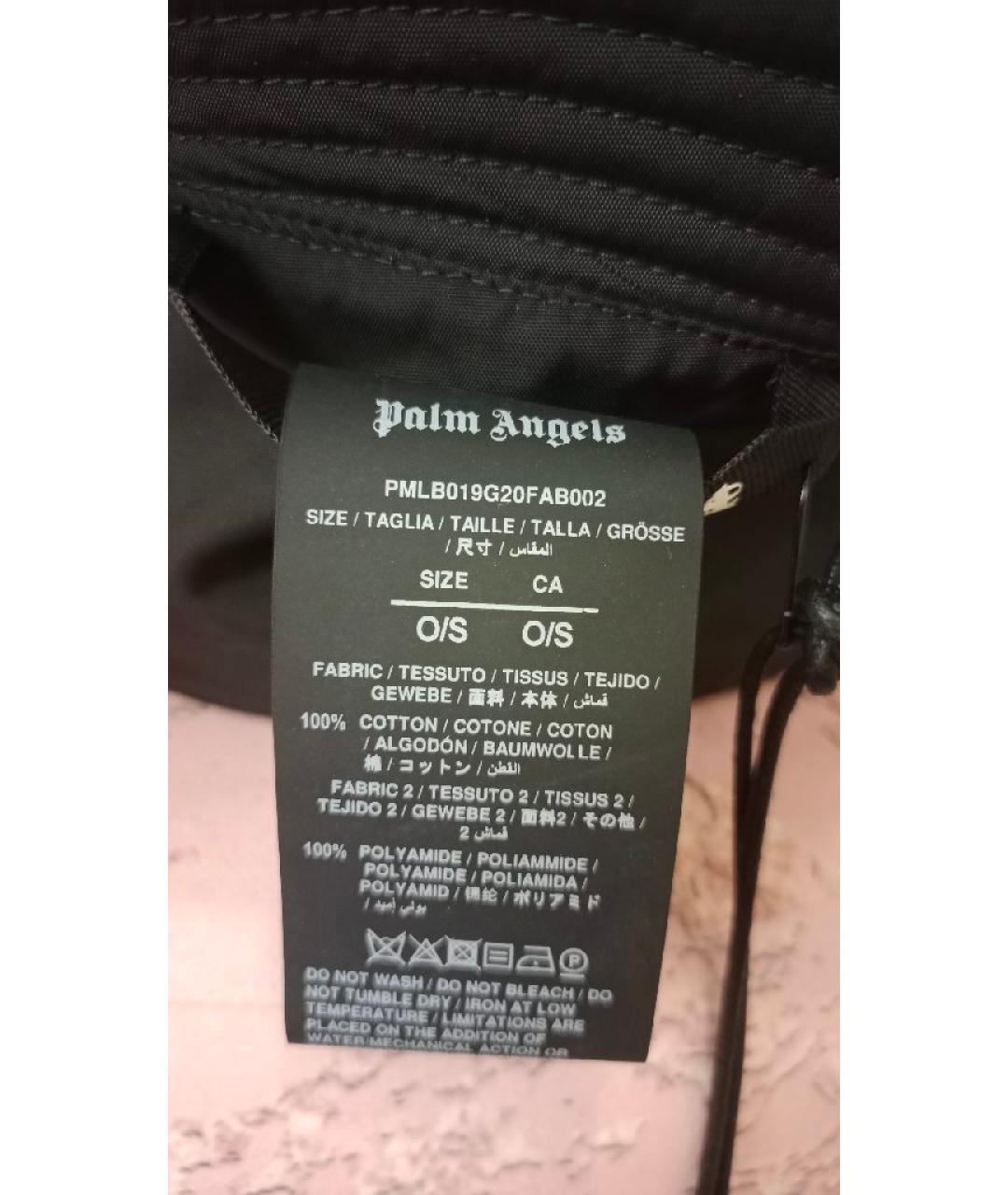 PALM ANGELS Черная хлопковая кепка/бейсболка, фото 5