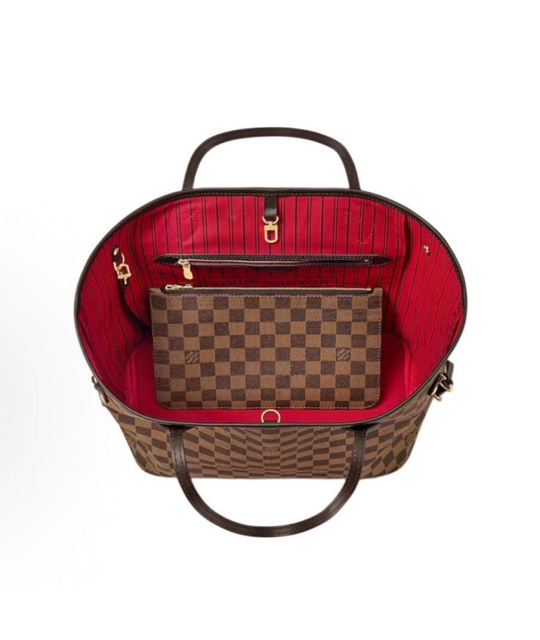 LOUIS VUITTON Коричневая сумка с короткими ручками, фото 4