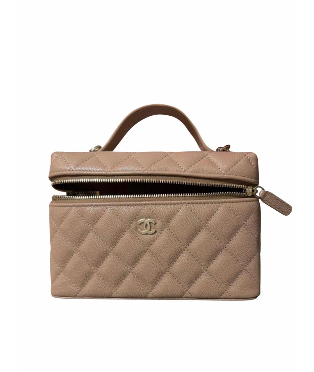 CHANEL Коричневая кожаная сумка через плечо, фото 1