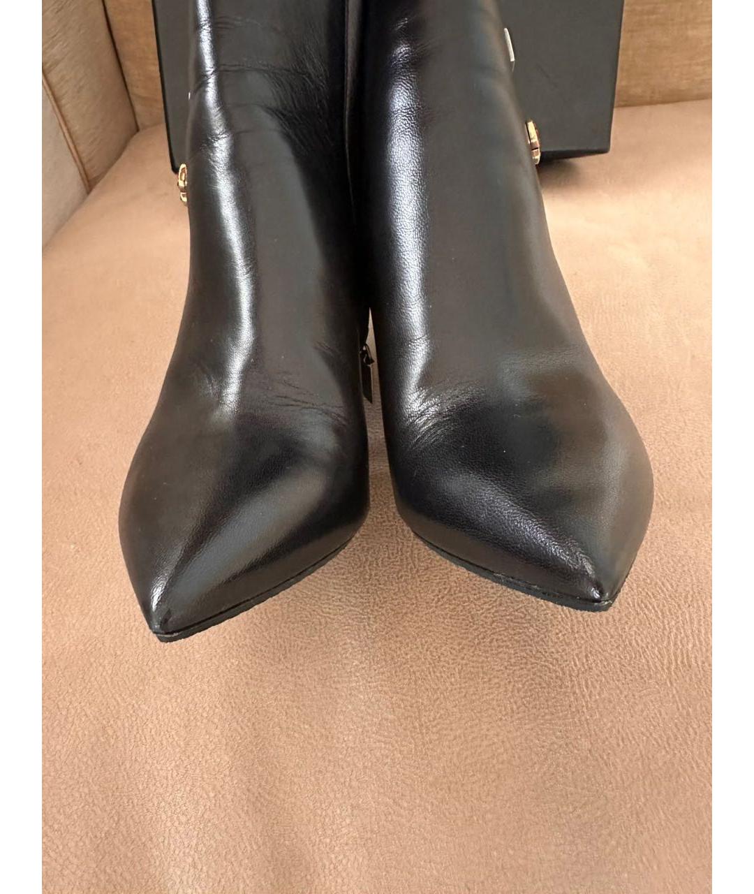 SAINT LAURENT Черные кожаные ботильоны, фото 2