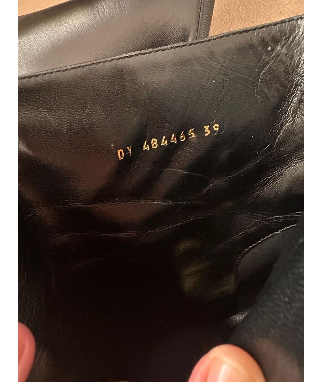 SAINT LAURENT Черные кожаные ботильоны, фото 8