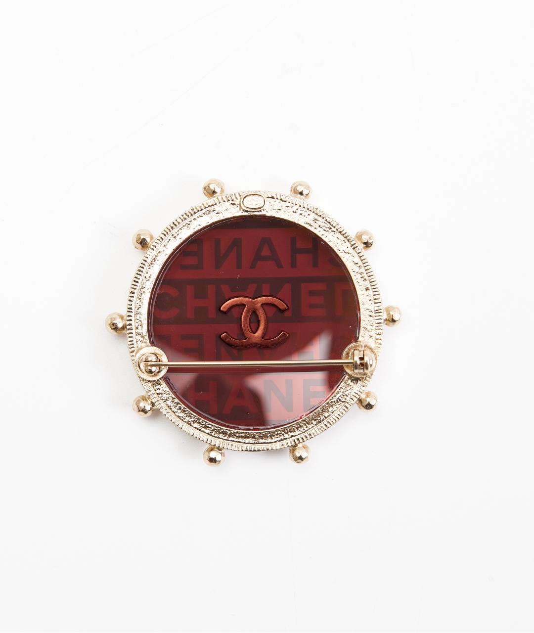 CHANEL Золотая металлическая булавка / брошь, фото 2