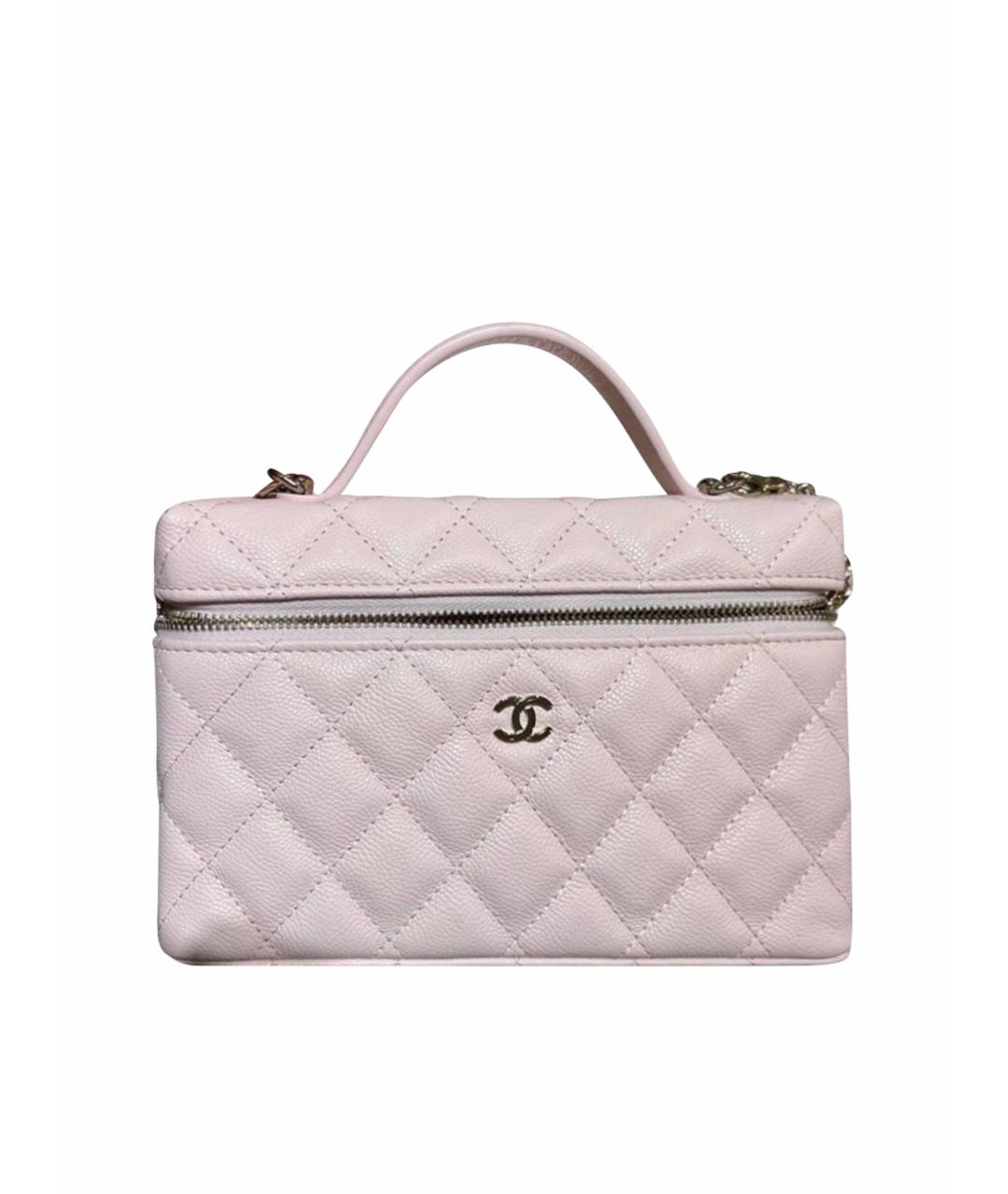 CHANEL Розовая кожаная сумка через плечо, фото 1