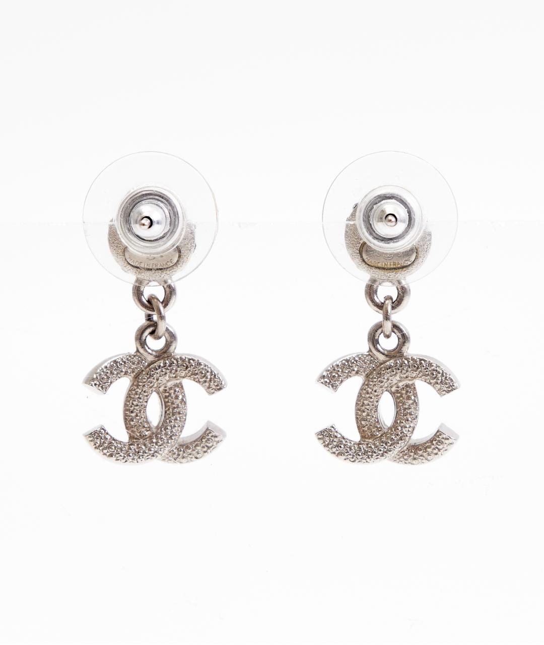 CHANEL Золотые металлические серьги, фото 2