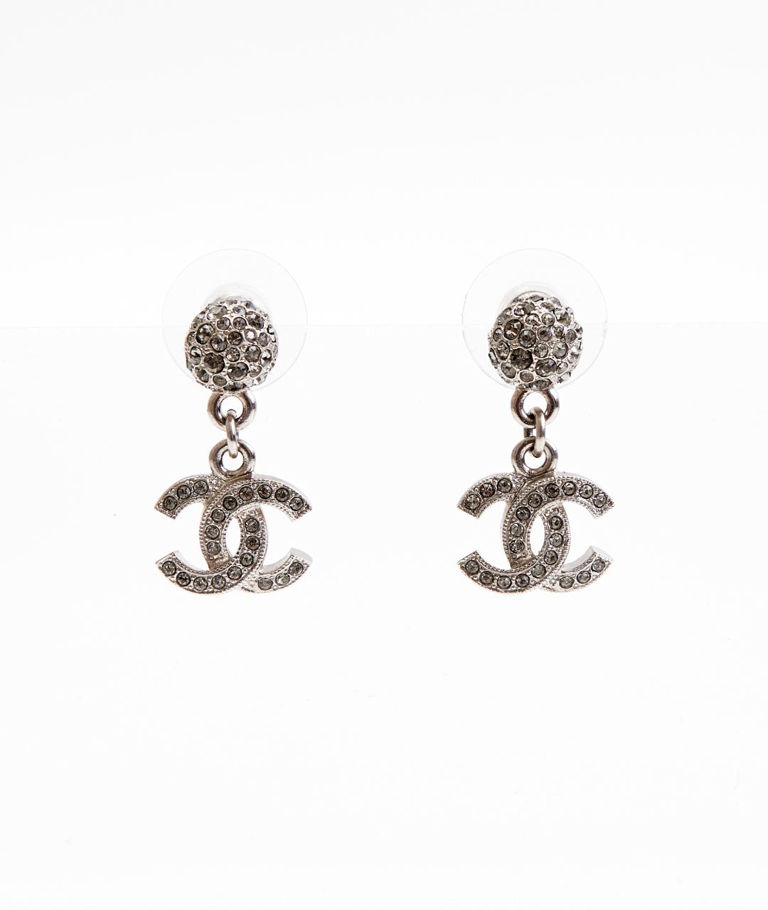 CHANEL Золотые металлические серьги, фото 4