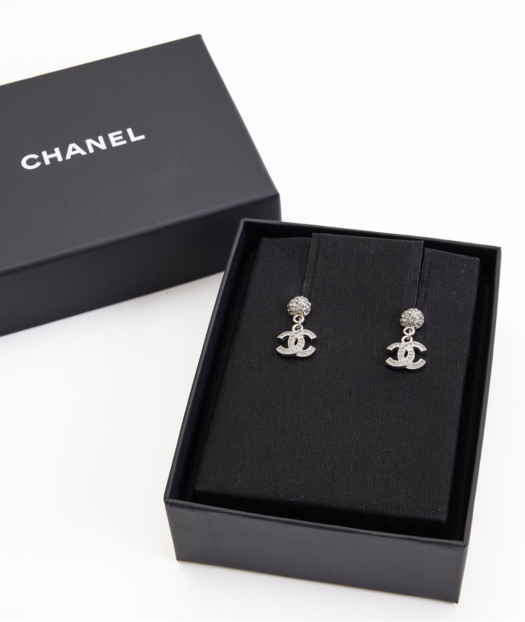 CHANEL Золотые металлические серьги, фото 3