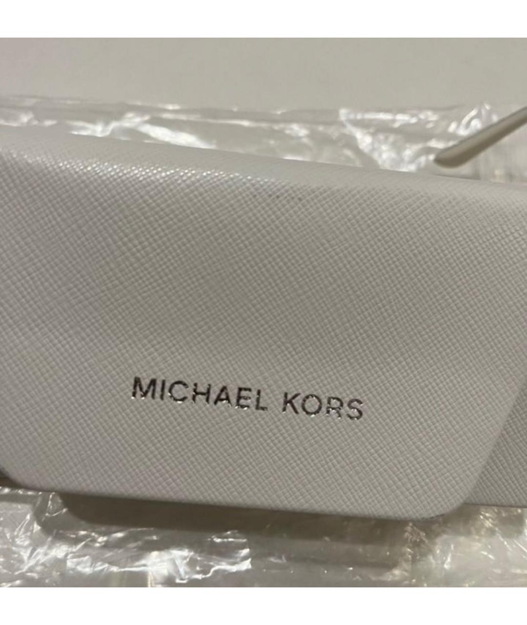 MICHAEL KORS Бежевые пластиковые солнцезащитные очки, фото 4