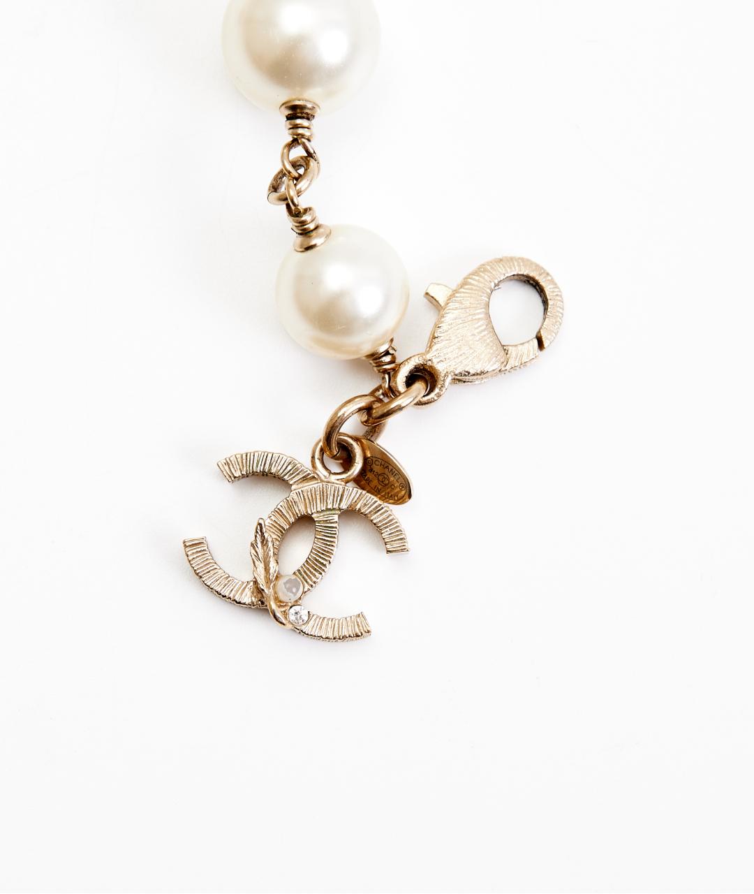 CHANEL Золотой металлический браслет, фото 2