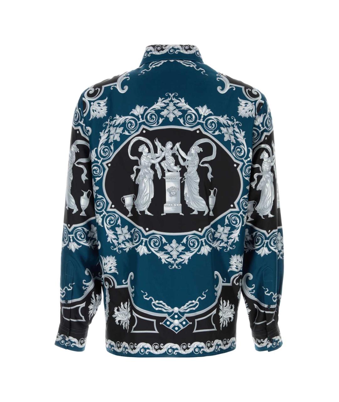 VERSACE Мульти шелковая кэжуал рубашка, фото 2