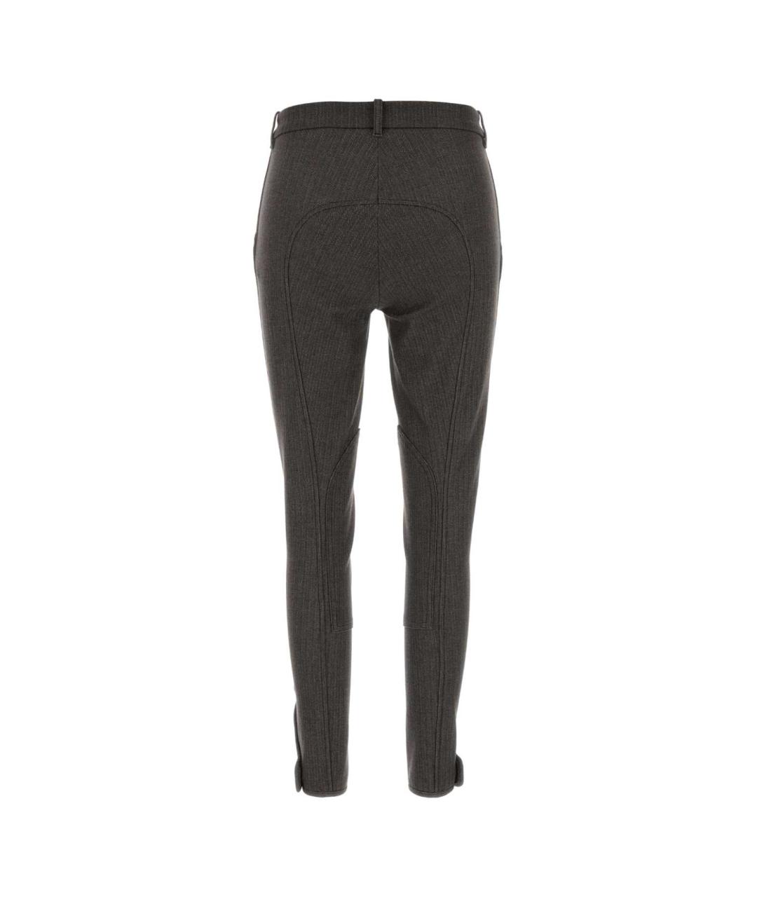 BURBERRY Мульти хлопко-эластановые брюки узкие, фото 2