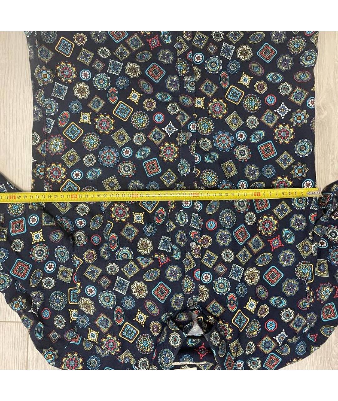 KENZO Темно-синяя хлопковая классическая рубашка, фото 4