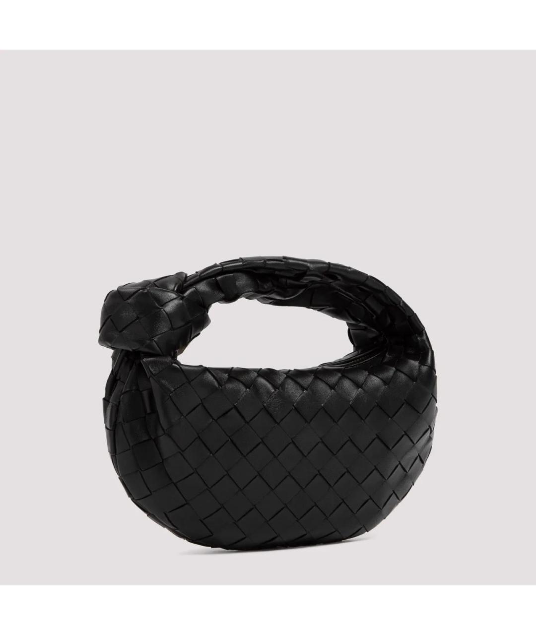 BOTTEGA VENETA Черная кожаная сумка через плечо, фото 2