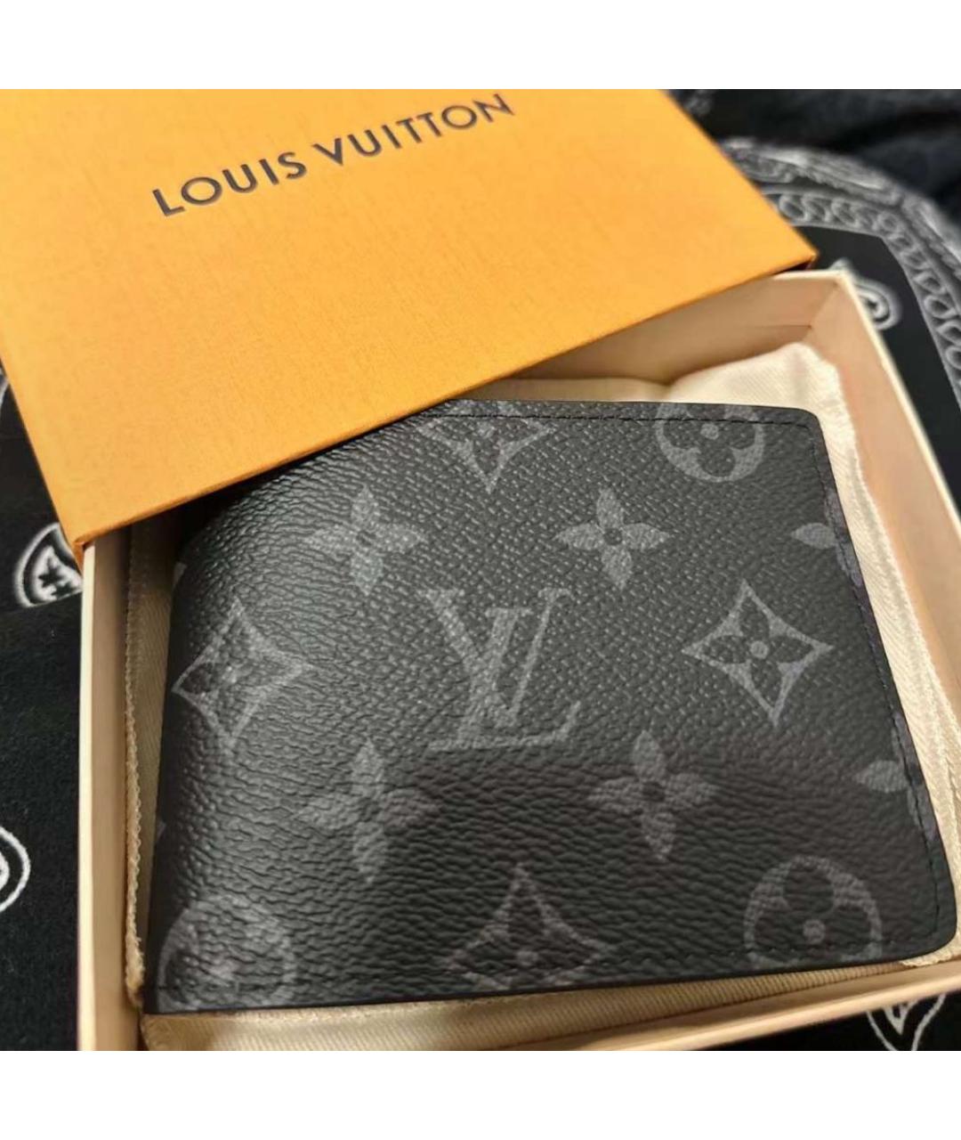 LOUIS VUITTON Черный кошелек, фото 2