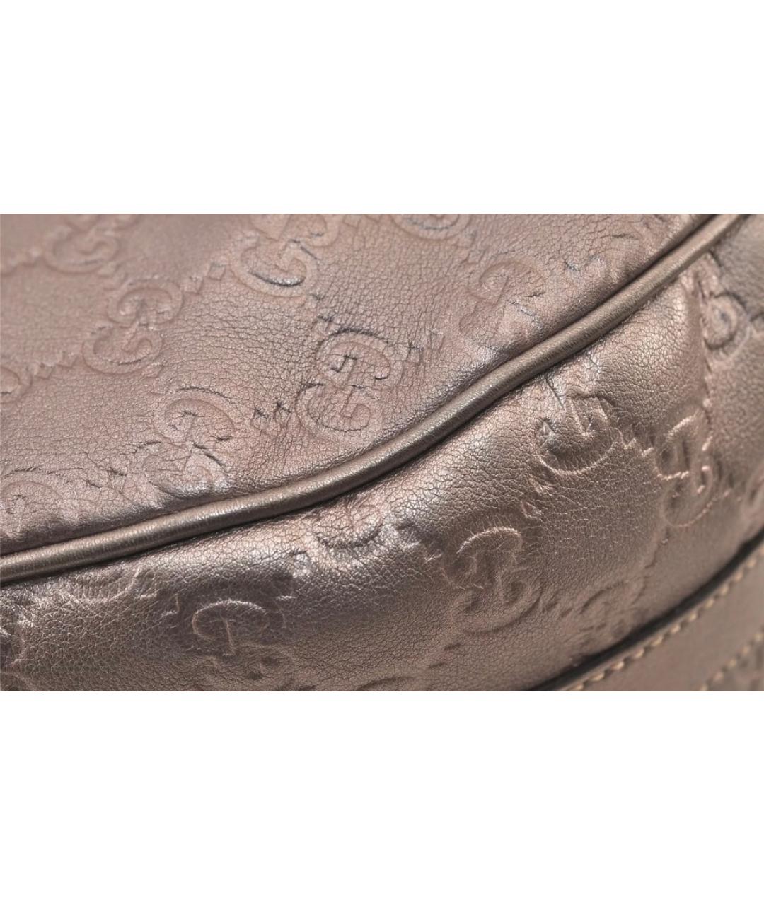 GUCCI Бежевая кожаная сумка через плечо, фото 8