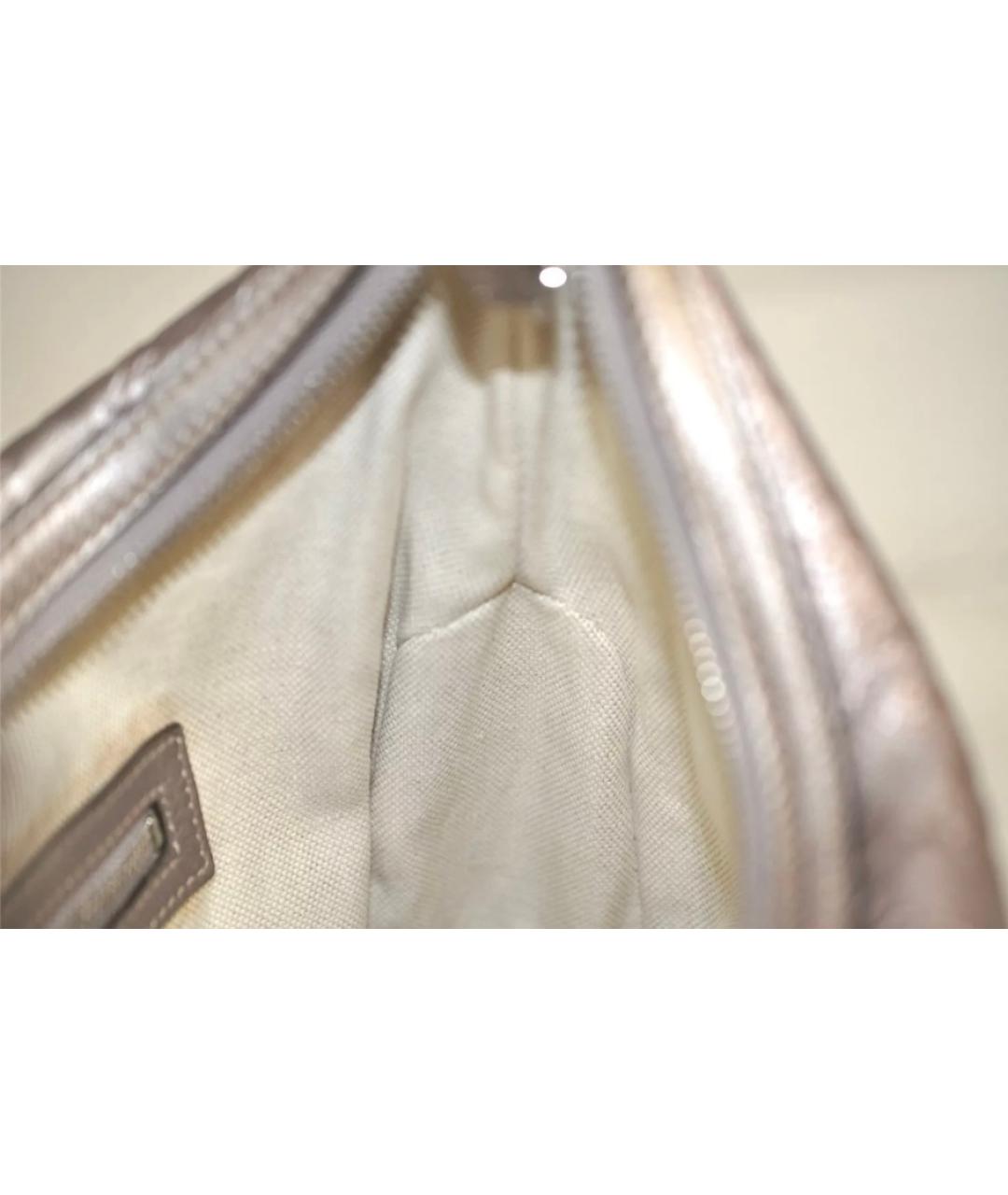 GUCCI Бежевая кожаная сумка через плечо, фото 7