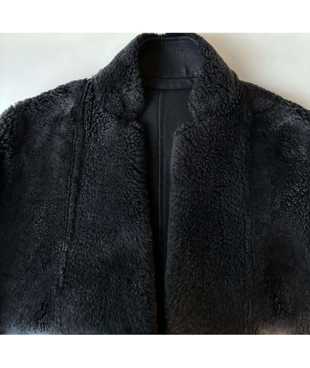 CELINE Черная кожаная дубленка, фото 4