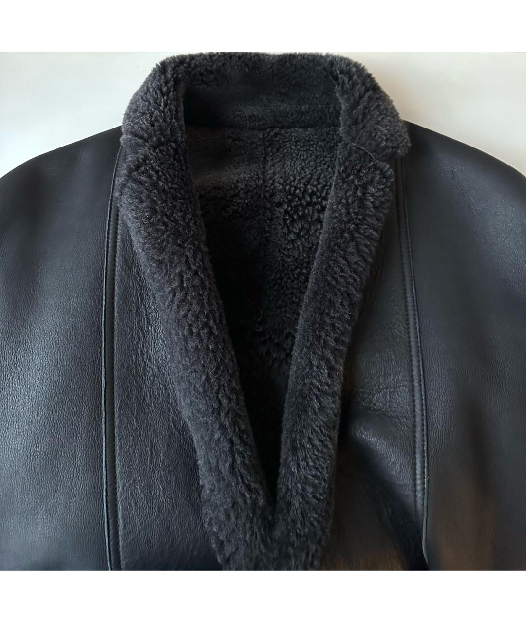 CELINE Черная кожаная дубленка, фото 5