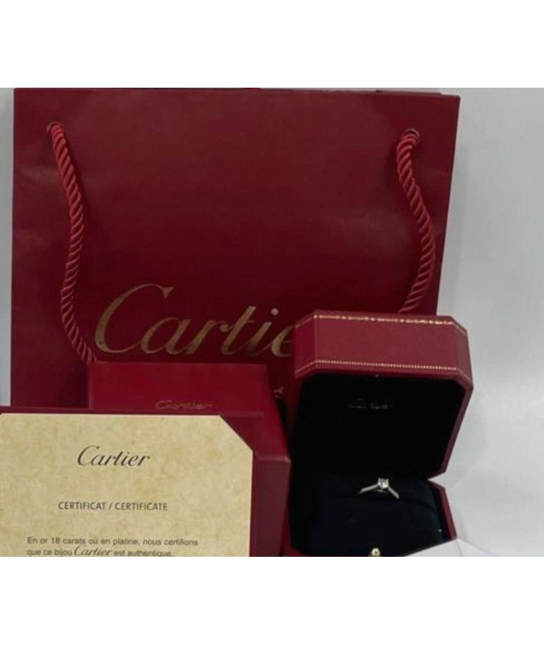 CARTIER Серебряное платиновое кольцо, фото 2