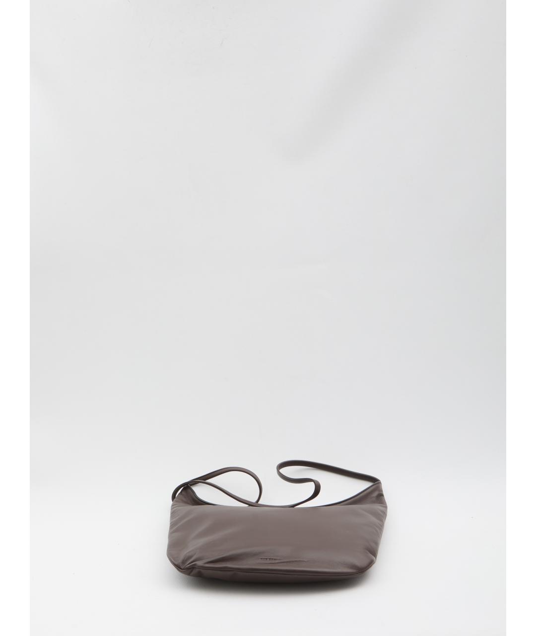 THE ROW Коричневая кожаная сумка через плечо, фото 3