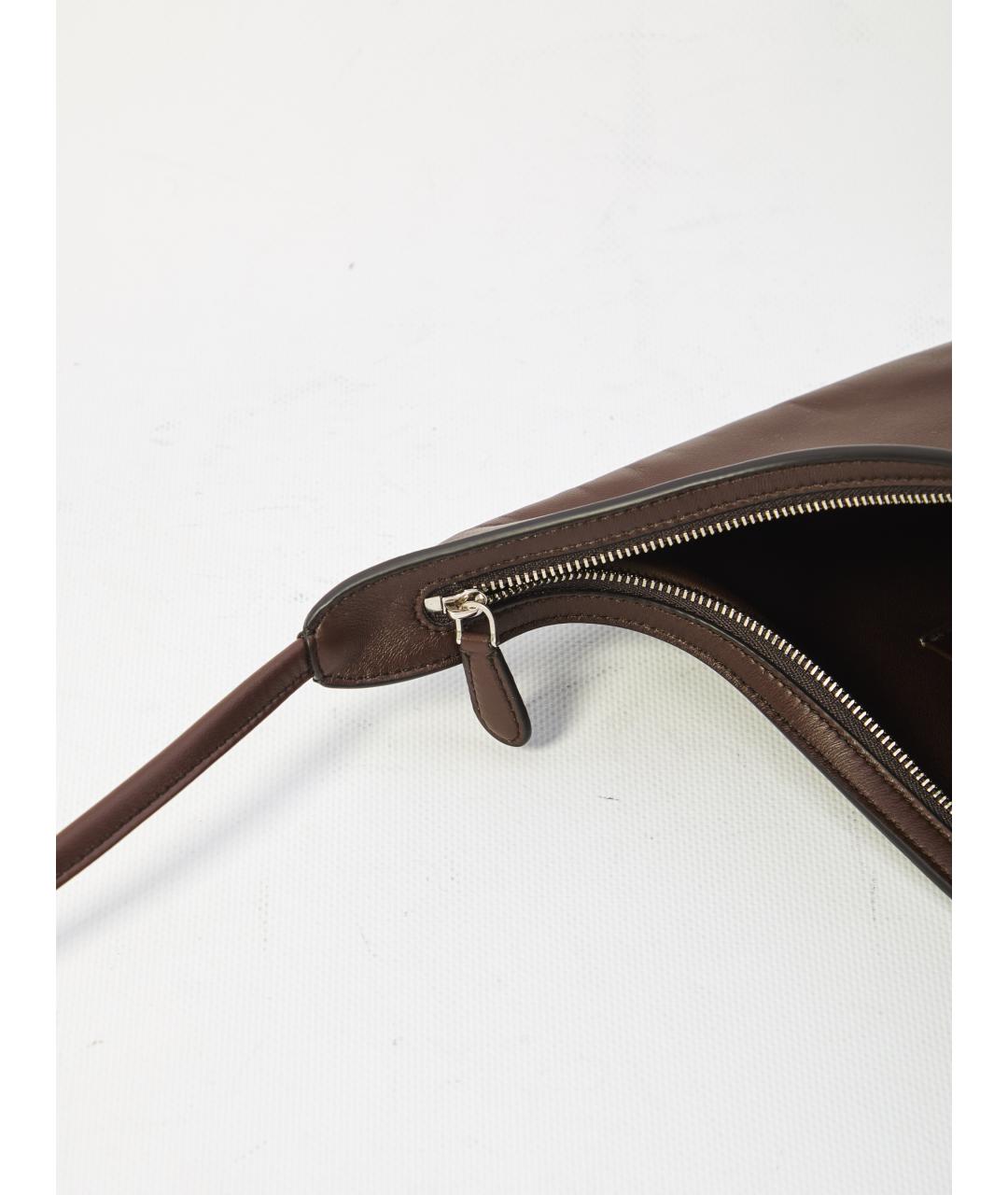 THE ROW Коричневая кожаная сумка через плечо, фото 4