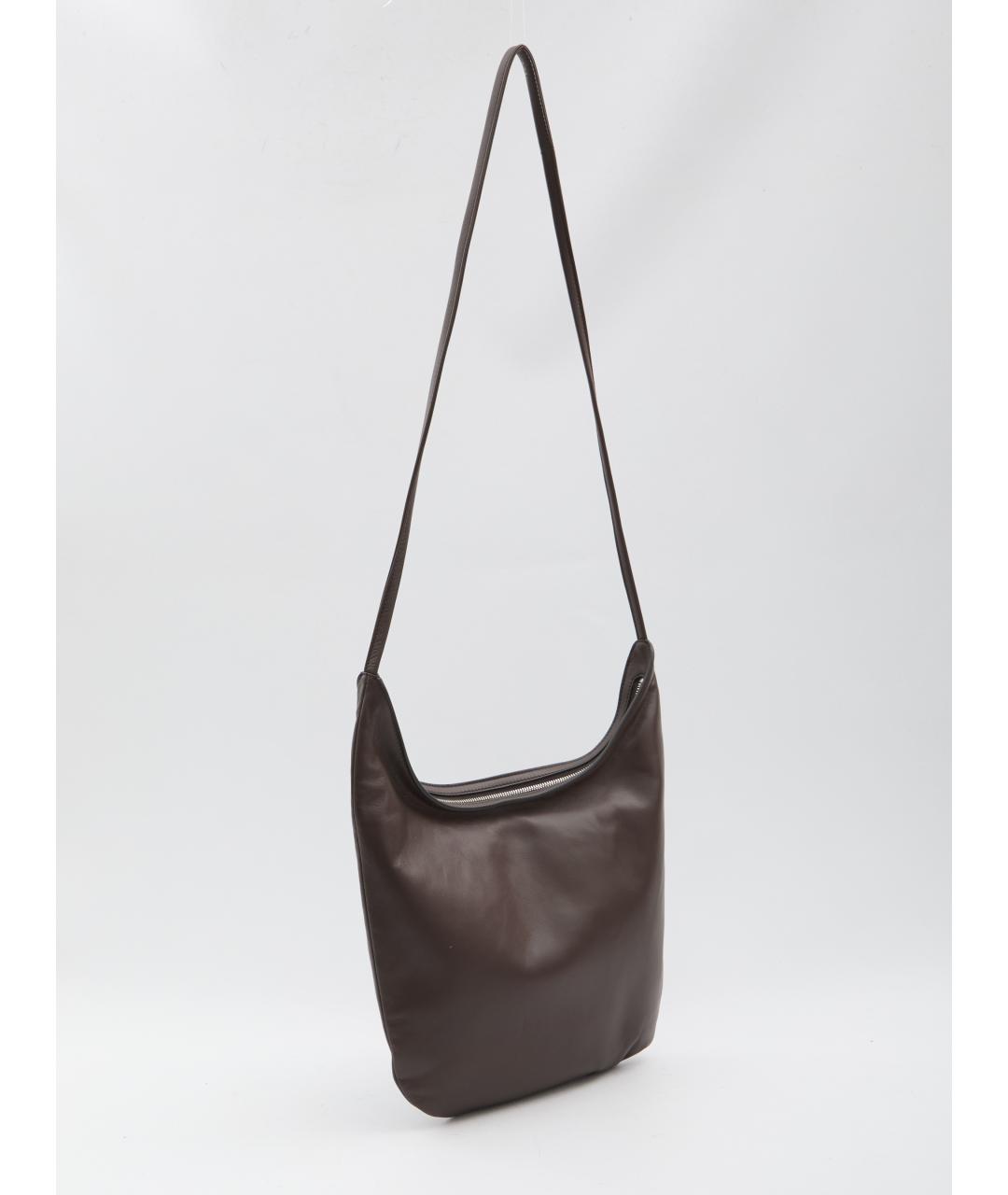 THE ROW Коричневая кожаная сумка через плечо, фото 2