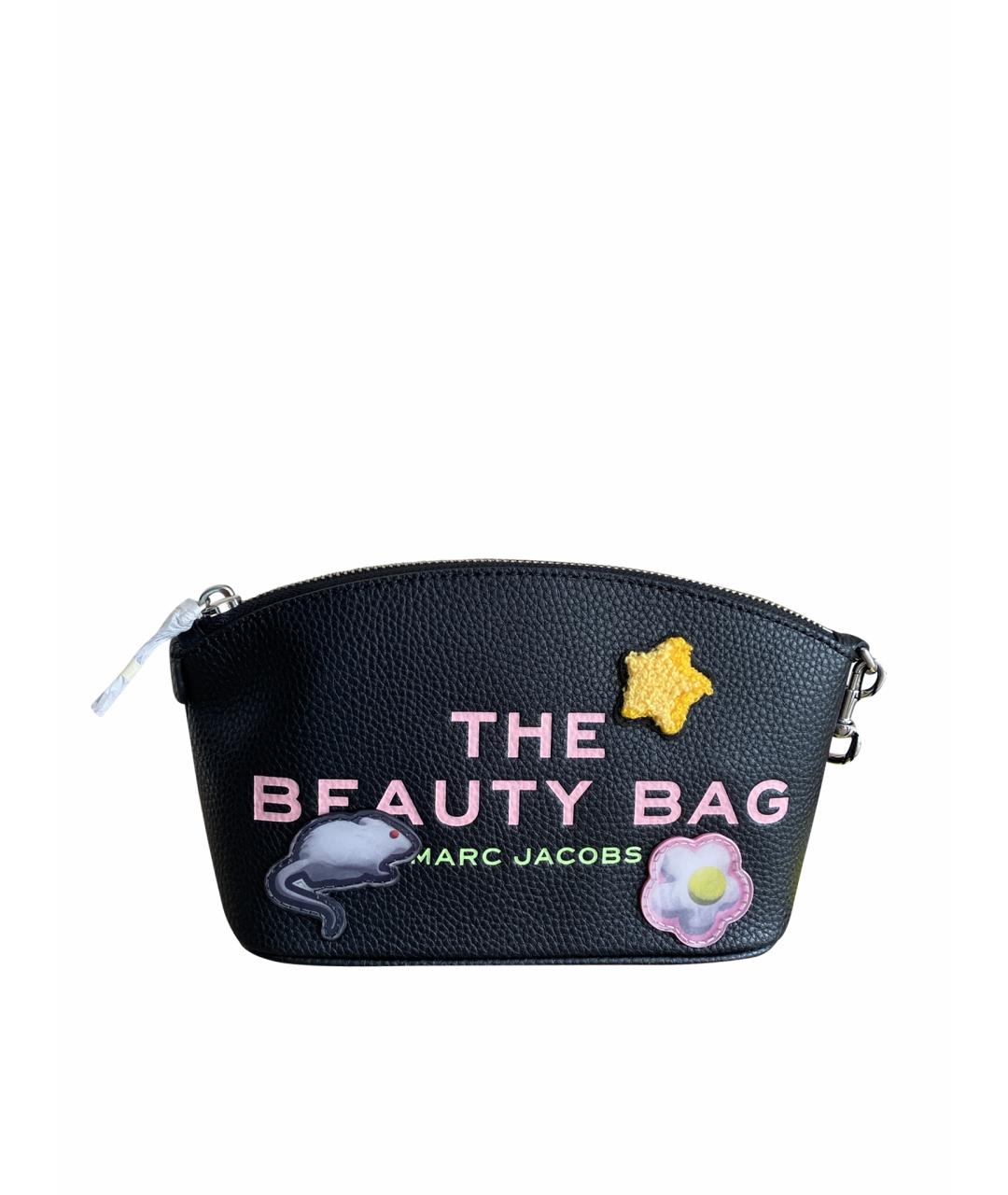 MARC JACOBS Черная кожаная косметичка, фото 1
