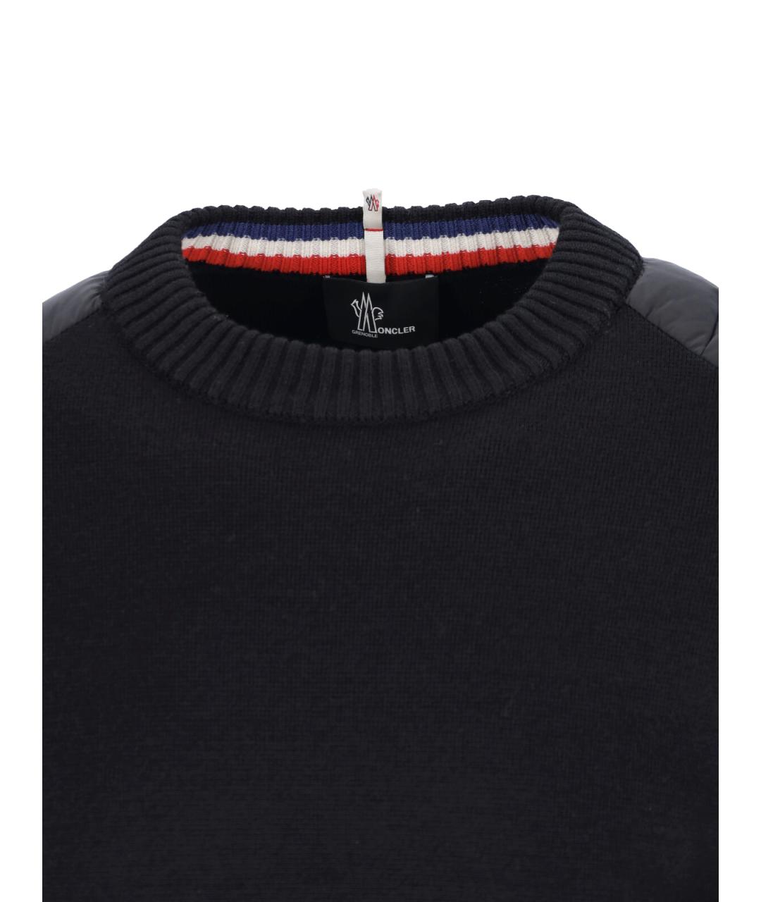 MONCLER GRENOBLE Черный шерстяной джемпер / свитер, фото 5
