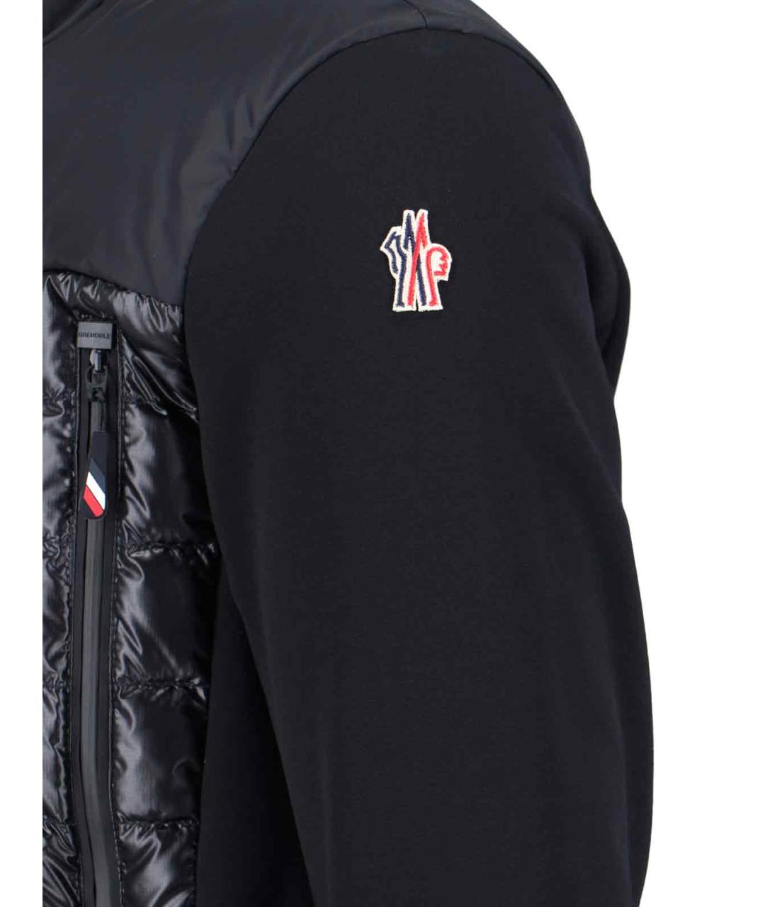 MONCLER GRENOBLE Черная полиэстеровая куртка, фото 3