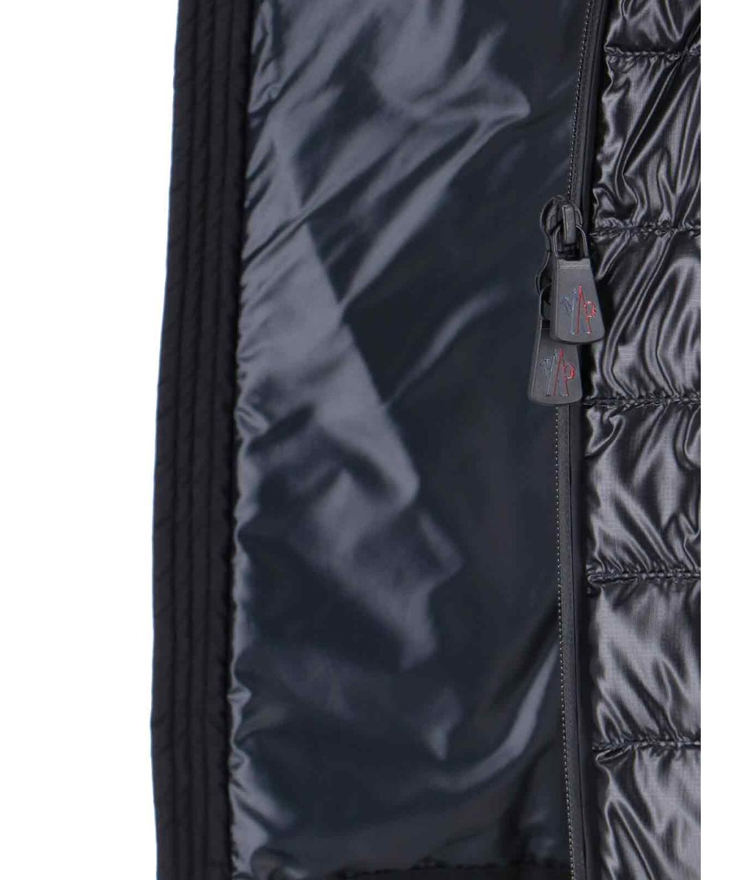 MONCLER GRENOBLE Черная полиэстеровая куртка, фото 4