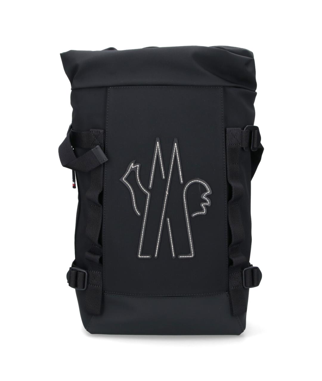 MONCLER GRENOBLE Черный синтетический рюкзак, фото 1
