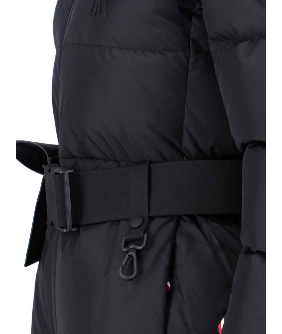 MONCLER GRENOBLE Черный полиэстеровый пуховик, фото 4