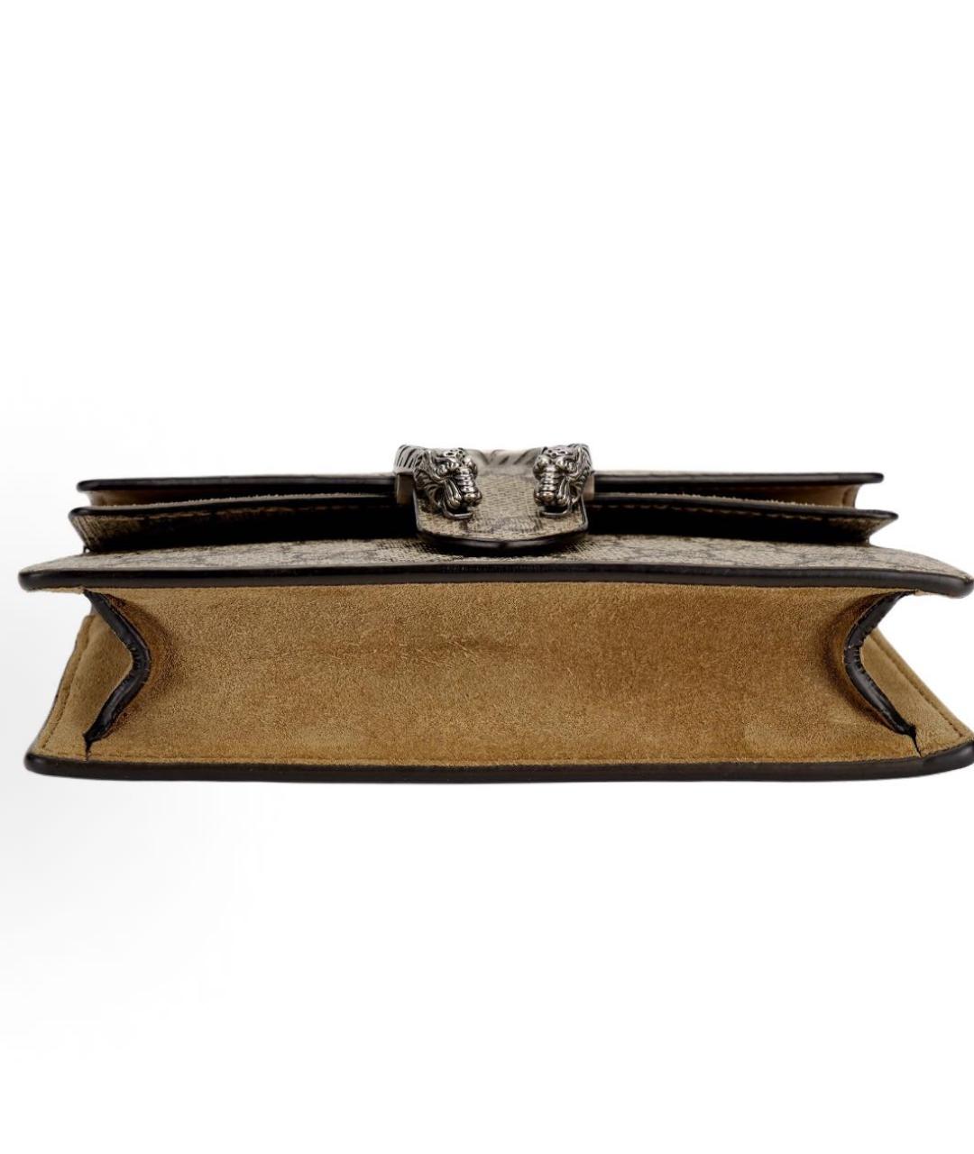 GUCCI Бежевая кожаная сумка через плечо, фото 3