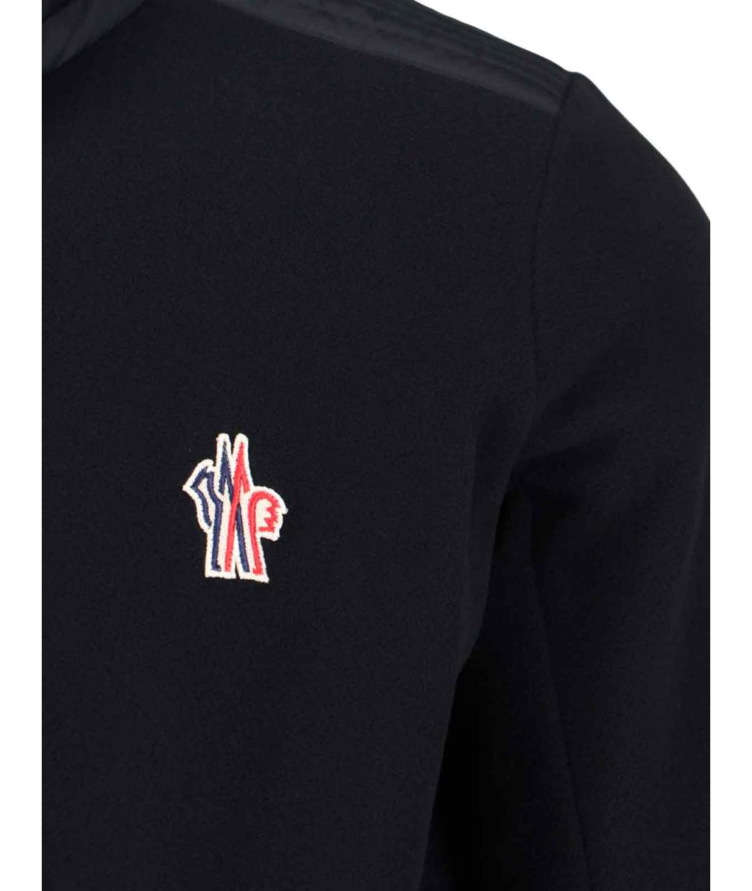 MONCLER GRENOBLE Черный полиэстеровый джемпер / свитер, фото 3