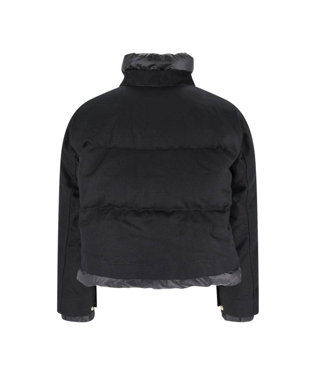 SACAI Черный полиэстеровый пуховик, фото 2