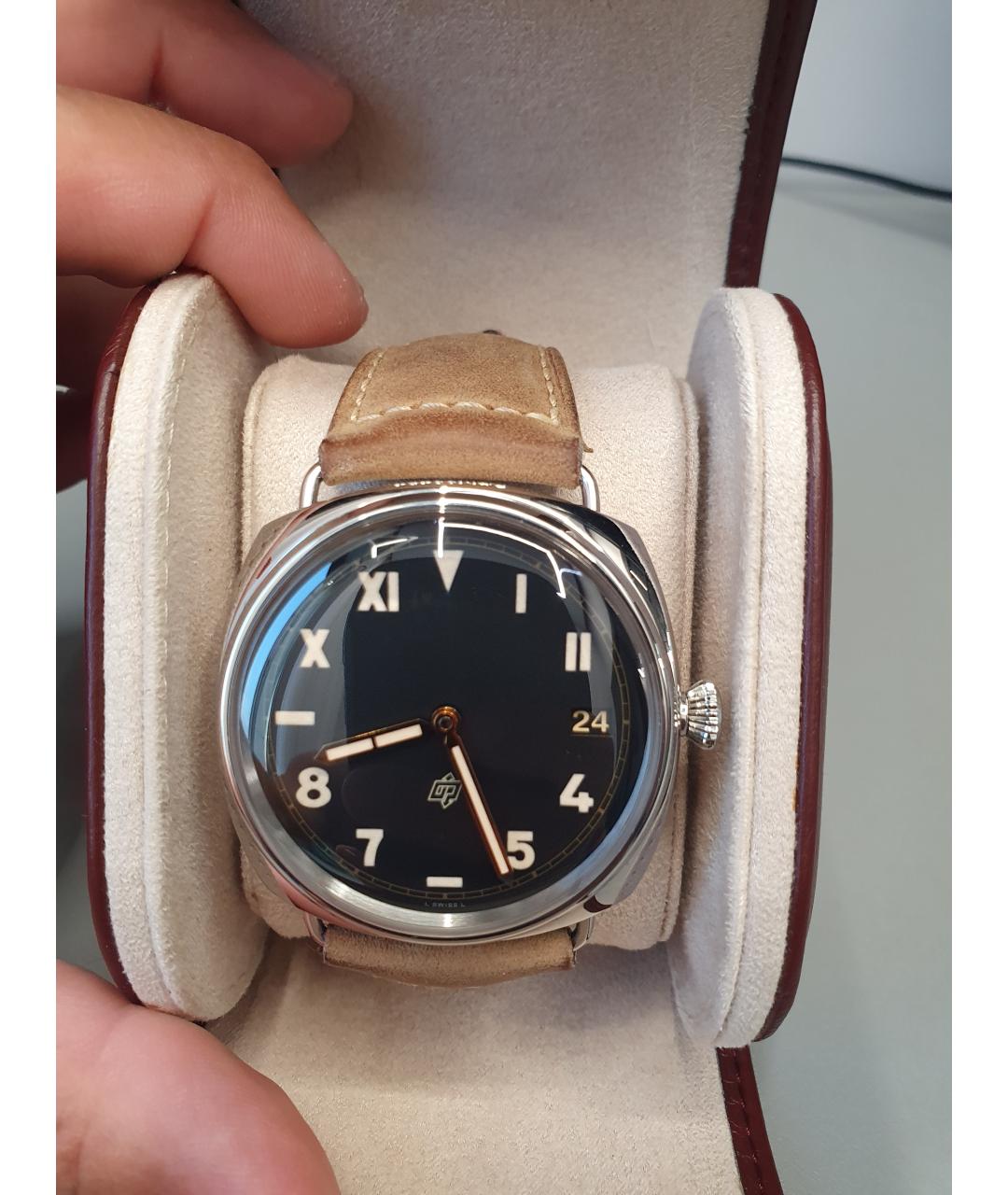 PANERAI Черные стальные часы, фото 2