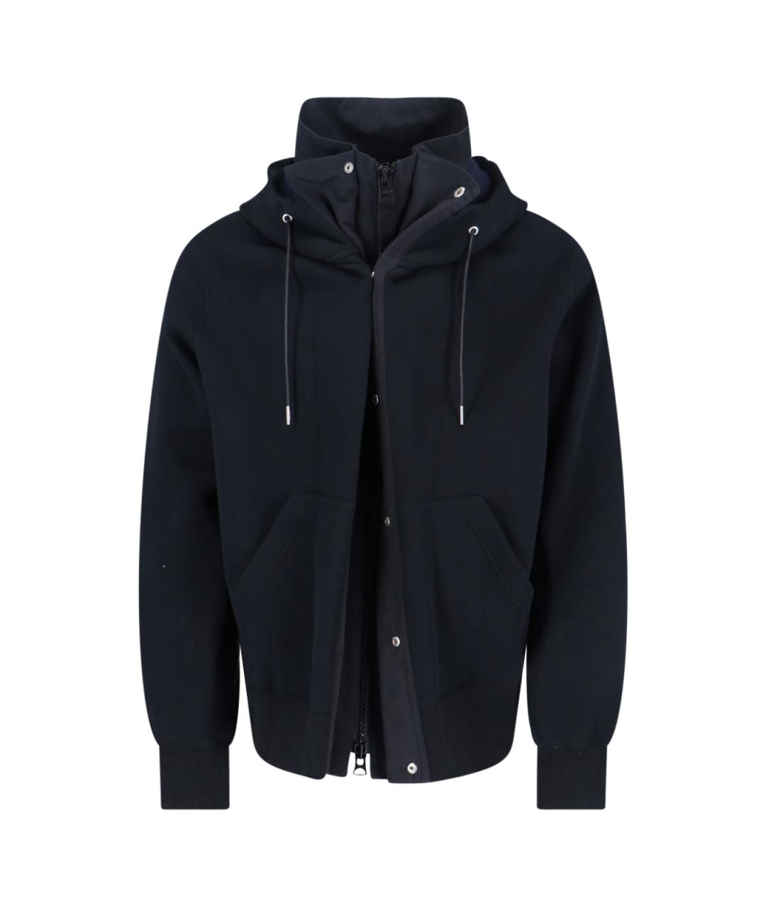 SACAI Черная хлопковая куртка, фото 1