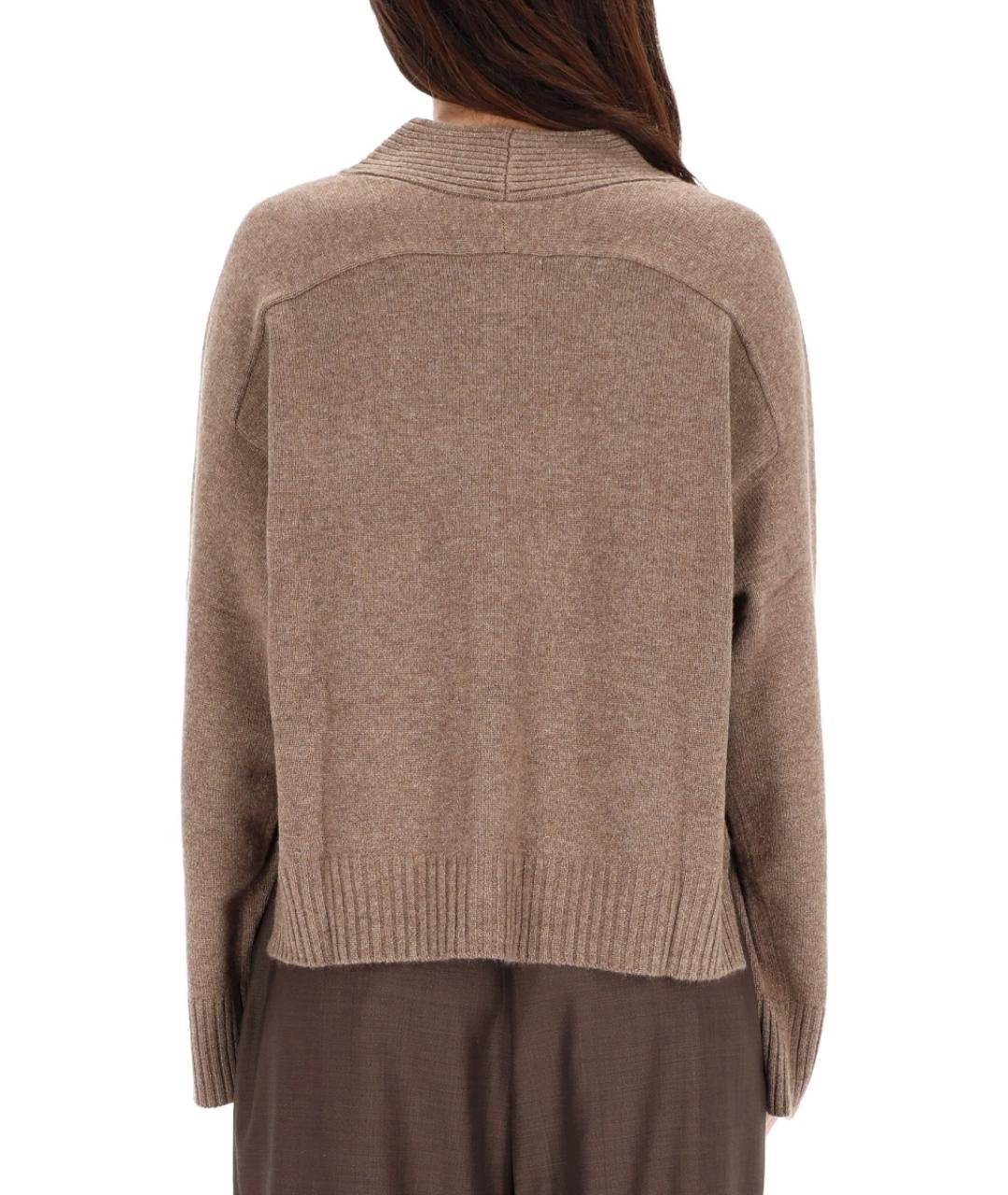 LOULOU STUDIO Коричневый кашемировый кардиган, фото 3