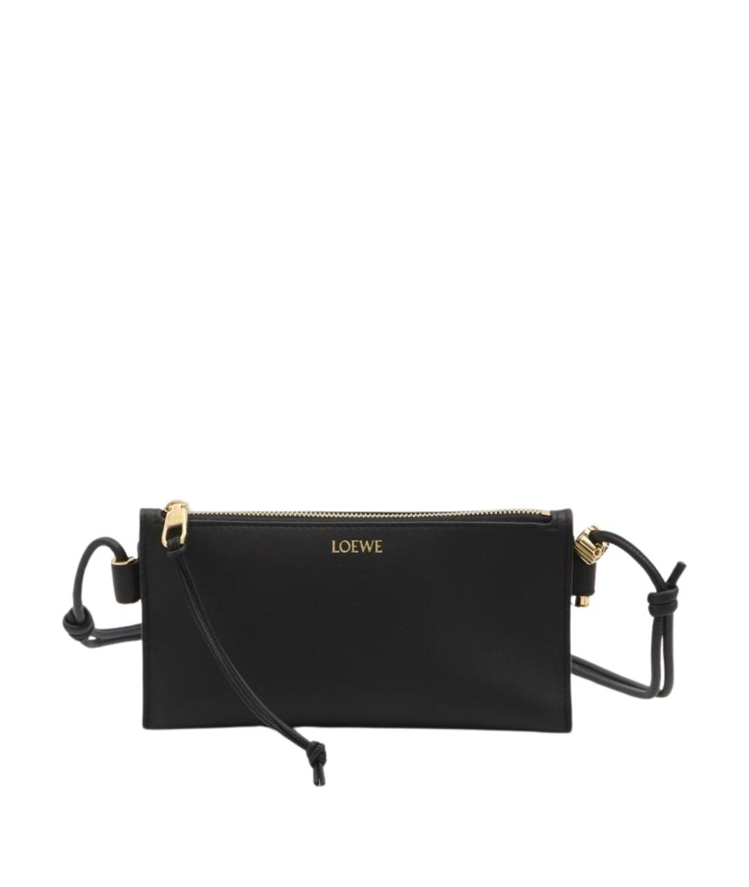 LOEWE Черная кожаная сумка через плечо, фото 1