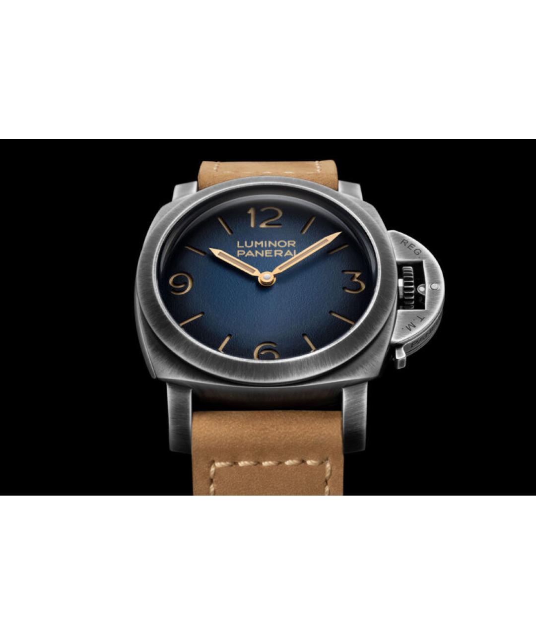 PANERAI Темно-синие стальные часы, фото 3