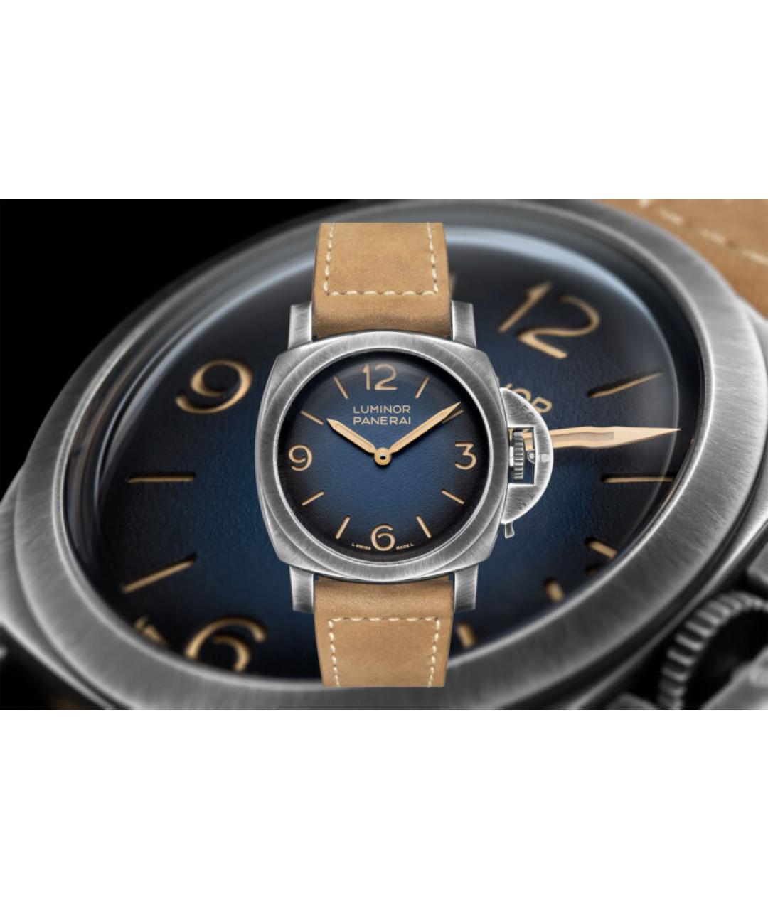 PANERAI Темно-синие стальные часы, фото 4