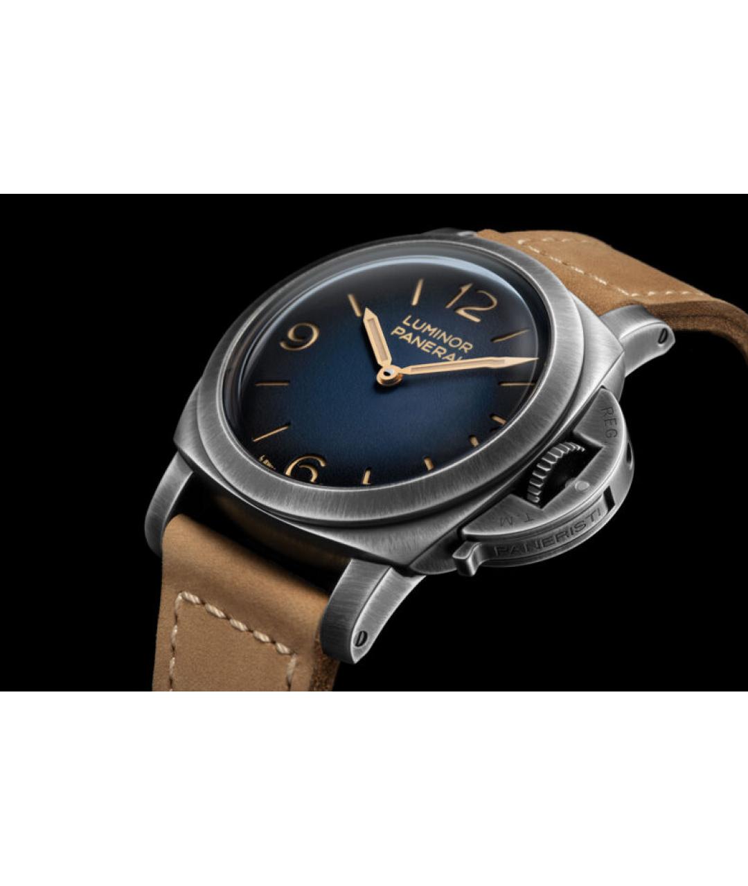 PANERAI Темно-синие стальные часы, фото 2