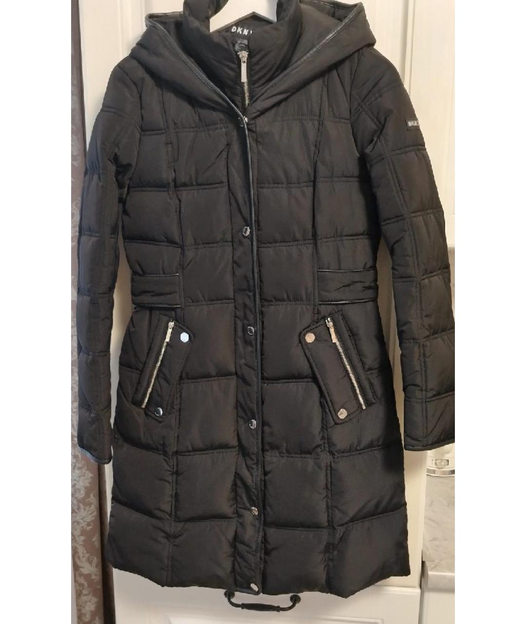 DKNY Черная полиэстеровая куртка, фото 5