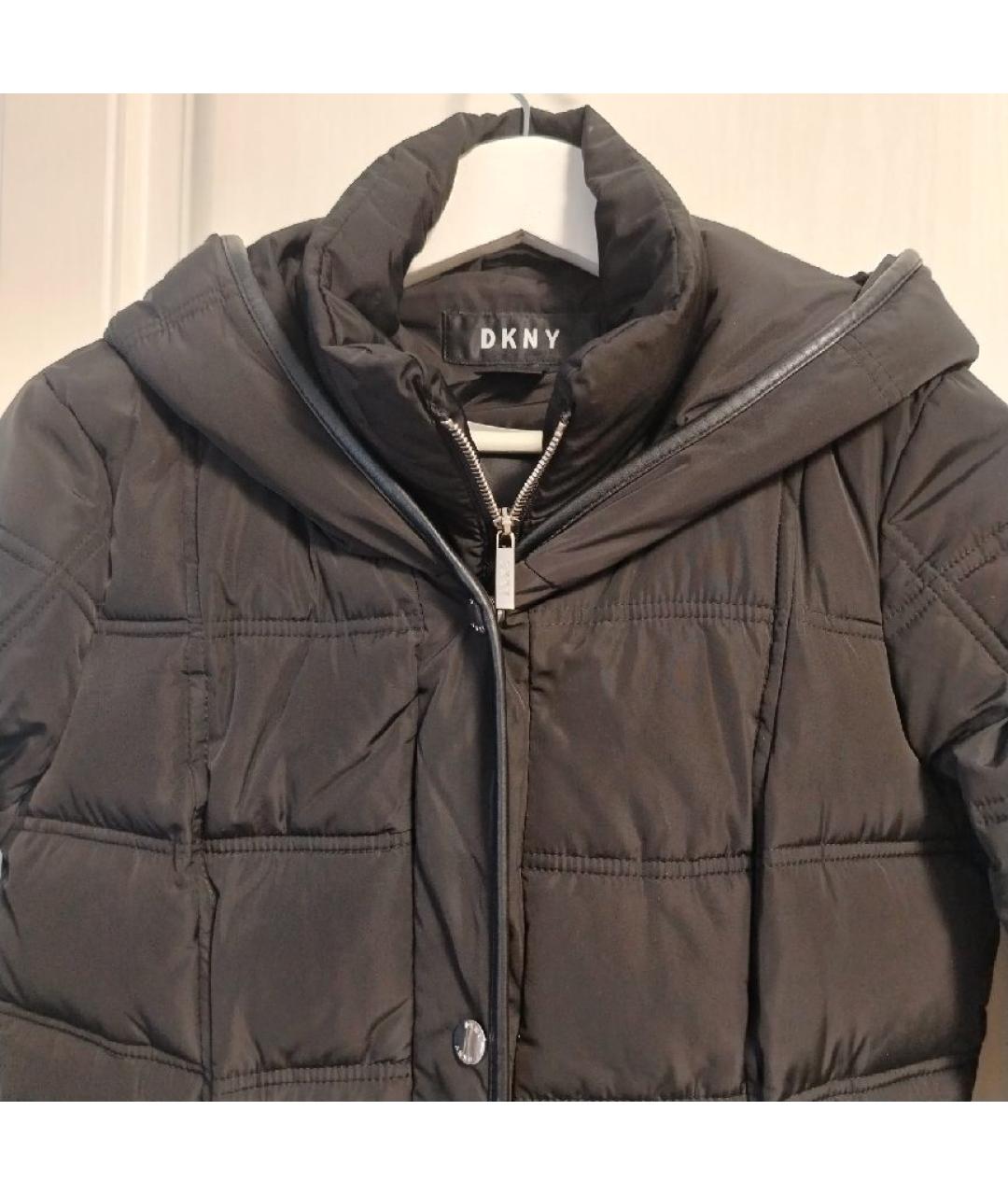 DKNY Черная полиэстеровая куртка, фото 3