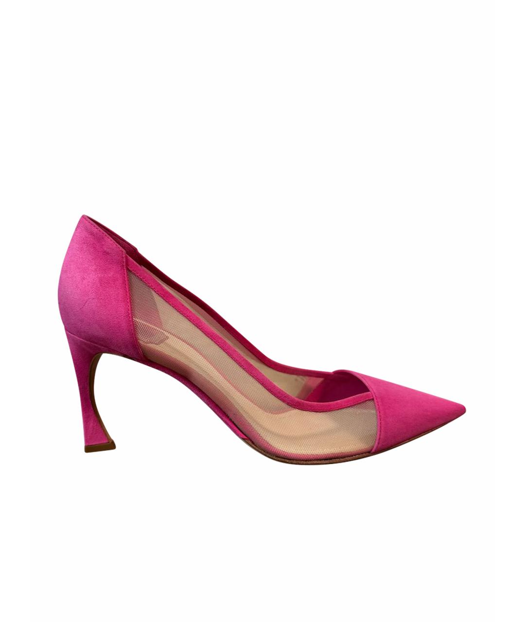 CHRISTIAN DIOR Розовые замшевые туфли, фото 6