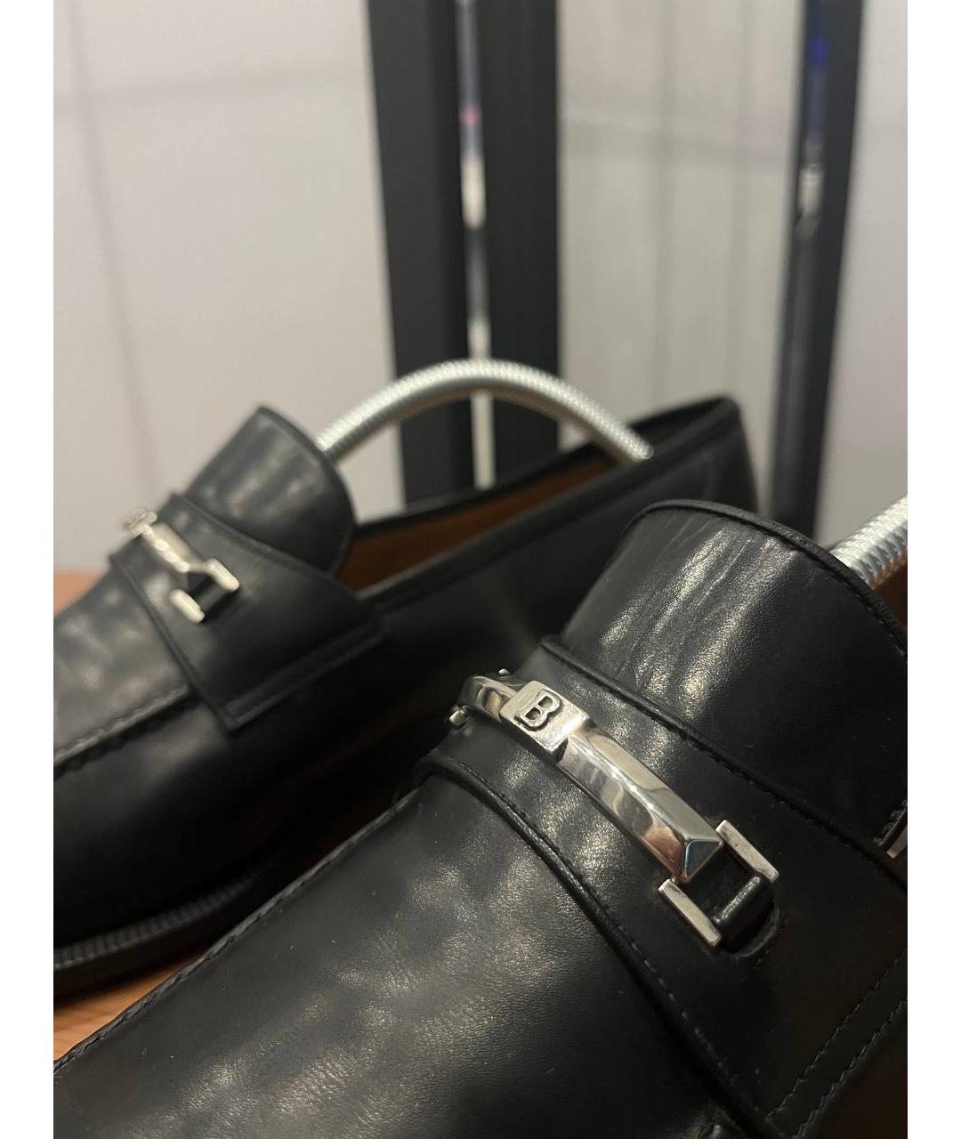 BALLY Черные кожаные лоферы, фото 4